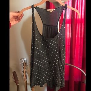 Blue Tank with Polka Dots-Forever 21